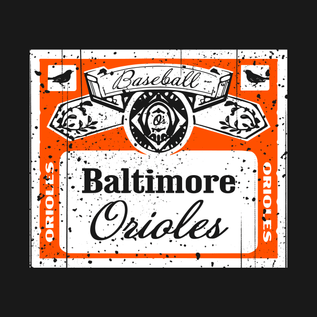 FRONT & BACK print Vintage Baltimore Beer by Throwzack