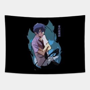 Blue Exorcist Rin Okumura PixelArt Tapestry