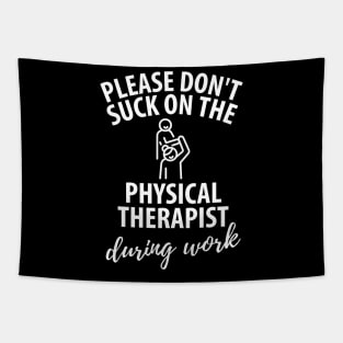 physiotherapist physical therapy gift saying funny Tapestry