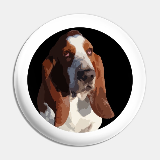 Basset Hound Pin by NV