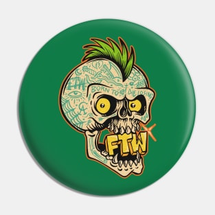 Don't forget your roots Skuls Pin