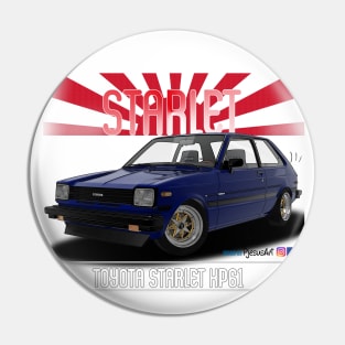 Toyota Starlet KP61 Blue Pin