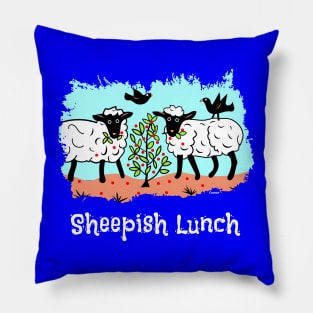 Sheepish Lunch Ladies Pillow