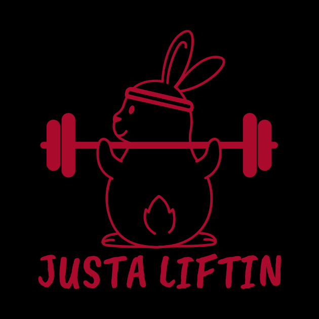 Justa liftin Bunny Rabbit by crazytshirtstore