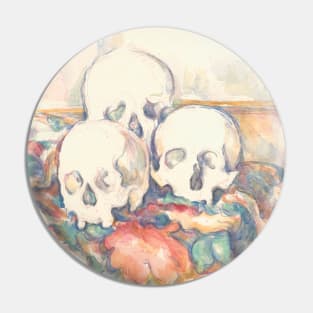 The Three Skulls by Paul Cezanne Pin
