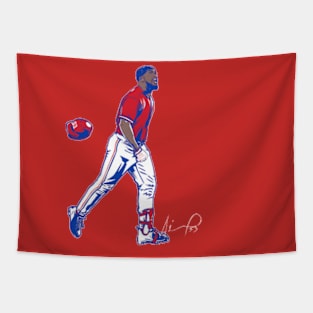 Adolis Garcia Superstar Pose Tapestry