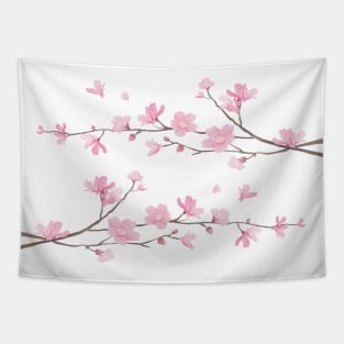 Cherry Blossom Branches – Transparent Background Tapestry