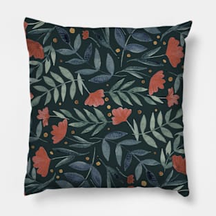 Magical garden - vintage night Pillow