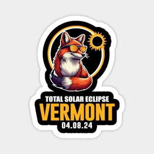 Total Solar Eclipse 2024 Fox Solar Eclipse Vermont Magnet