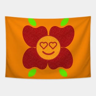 Love Apples and Oranges Flower Tapestry