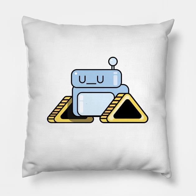 sad robot Pillow by anghewolf