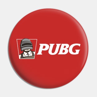 PUBG Chicken red background Pin