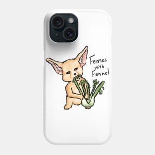 Fennec with Fennel Phone Case