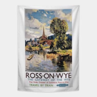 Ross-on-Wye, Herefordshire - BR - Vintage Railway Travel Poster - 1951 Tapestry