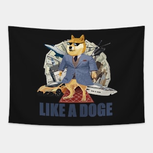 LIKE A DOGE Tapestry