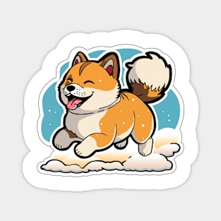 Akita Dog Sticker Magnet