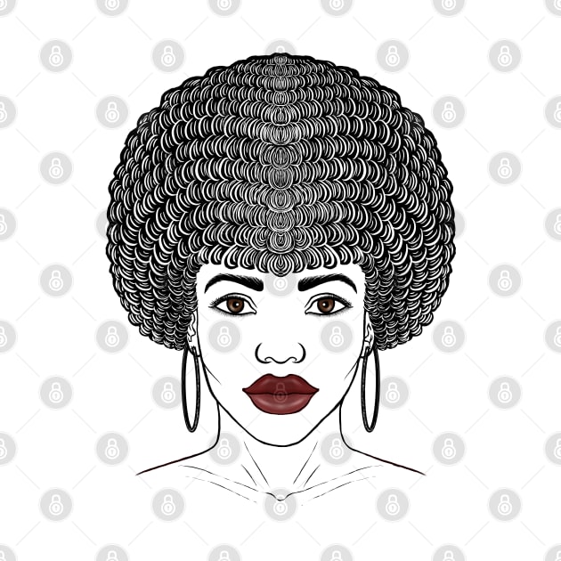 Afro girl Afro woman Afro queen beautiful Afro girl by Artardishop