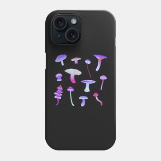 Purple Cute Mushrooms Phone Case