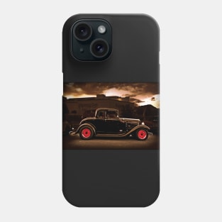 1932 black ford 5 window deuce coupe Phone Case