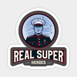 Real Superheroes - Navy Magnet