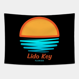 Lido Key Florida - Waves and Sunset Tapestry