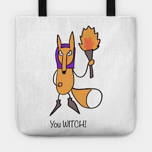 Angry Peasant Medieval Fox Tote