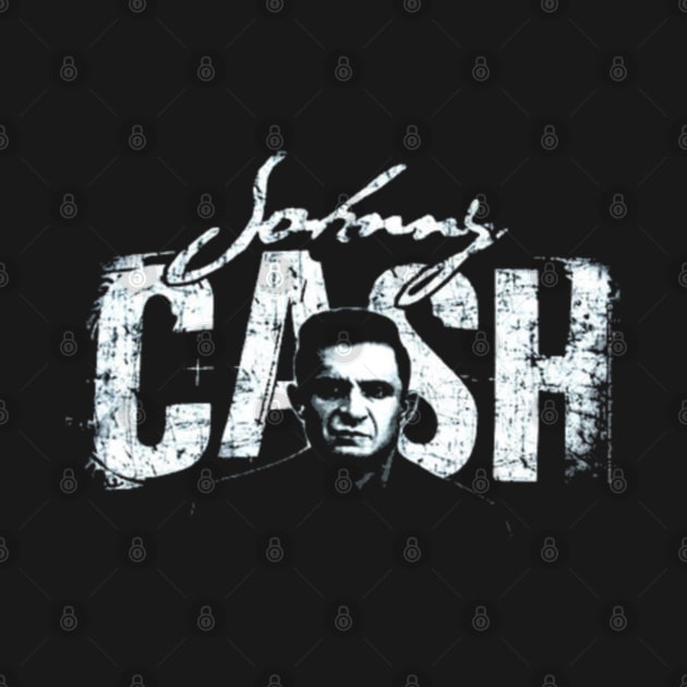 Johnny Cash Iconic Impressions by labyrinth pattern