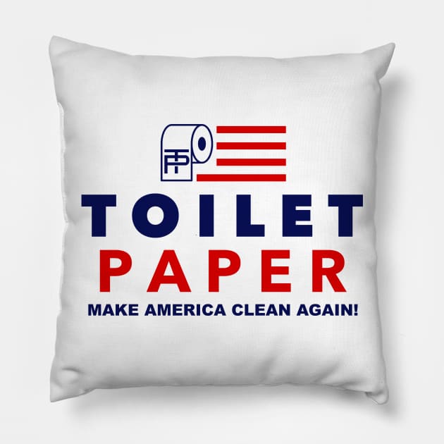 Toilet Paper 2016 - Trump Pence Parody Shirt Pillow by radthreadz