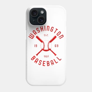 Washington Baseball distressed Phone Case