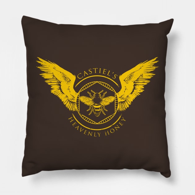 Castiel's Heavenly Honey Pillow by rebekie.b