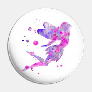 Fairy Watercolor Painting Pin