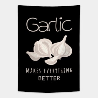 Vegan Nature Garlic make everything better Tapestry