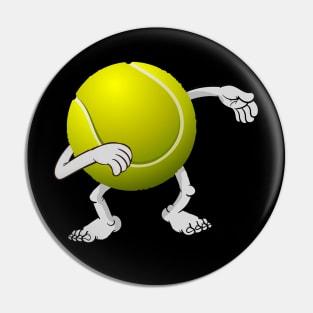 Funny dabbing tennis ball Pin