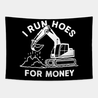 I Run Hoes For Money Tapestry