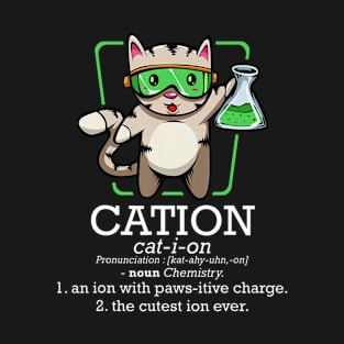 Cation Cute Science Cat Pawsitive Element T-Shirt