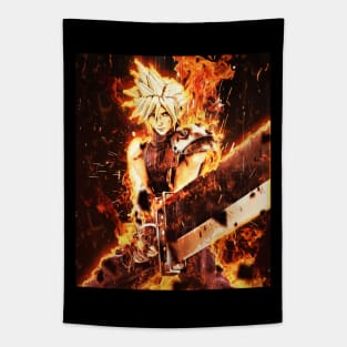 Cloud Soldier Aura Tapestry