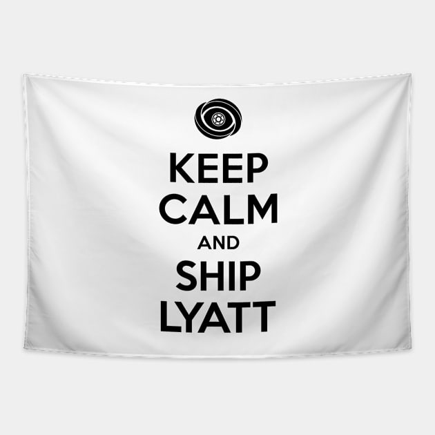 Timeless - Keep Calm And Ship Lyatt Tapestry by BadCatDesigns