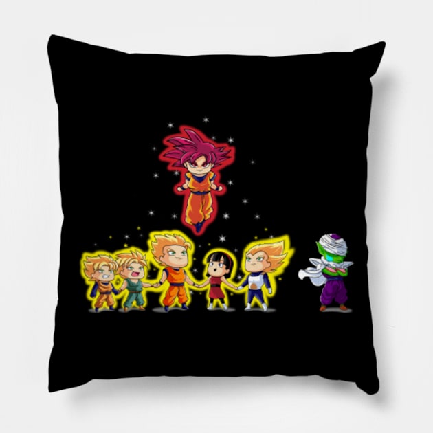 WITH YOUR SAIYAN POWERS COMBINED Pillow by AadiTees