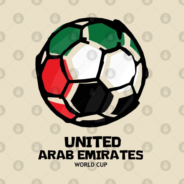 United Arab Emirates Football Country Flag by KewaleeTee