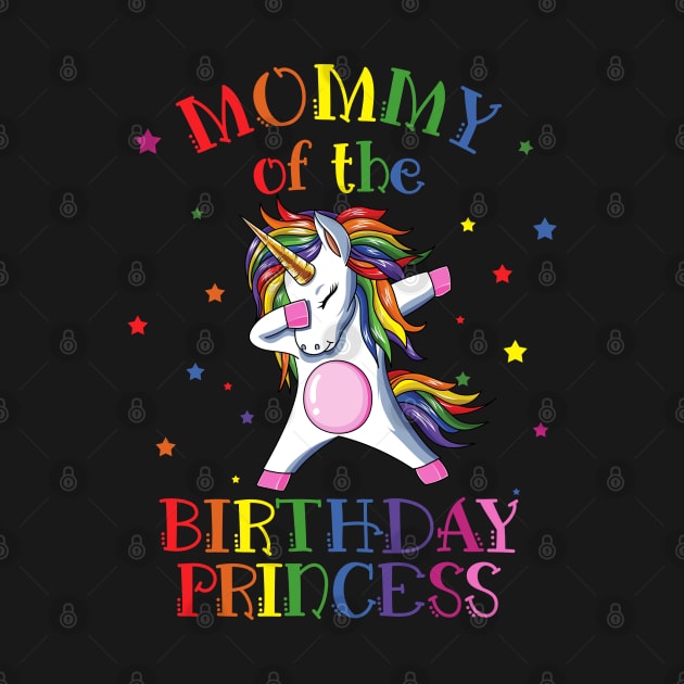 Mommy Of The Birthday Princess Unicorn by LotusTee