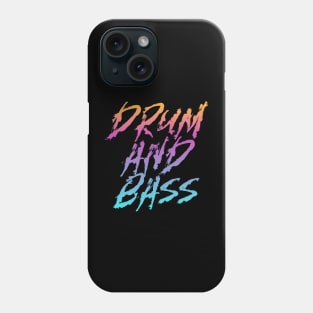 DRUM AND BASS  - Bass Gradient (Orange/pink/blue) Phone Case