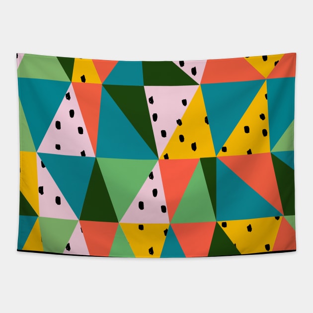 Pocket - IRREGULAR TRIANGLES MULTI Tapestry by ninoladesign