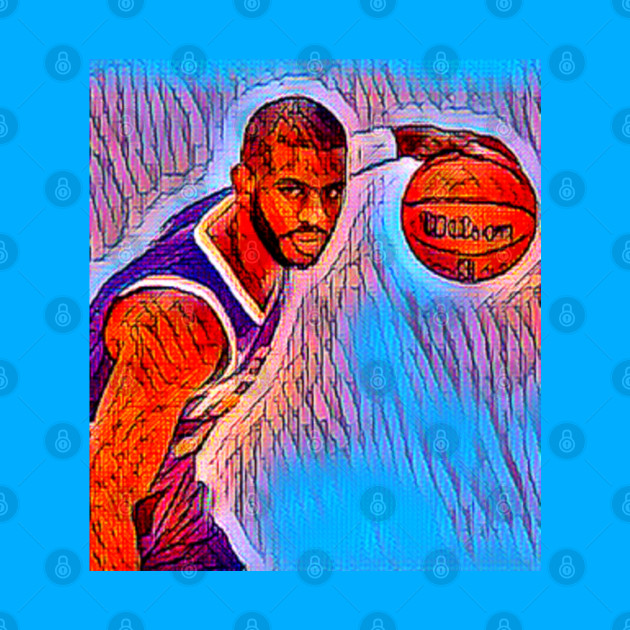 Chris Paul - CARTON ART - Basketball gifts vintage Retro Rainbow quotes for BOYS AND dad - Chris Paul - Phone Case