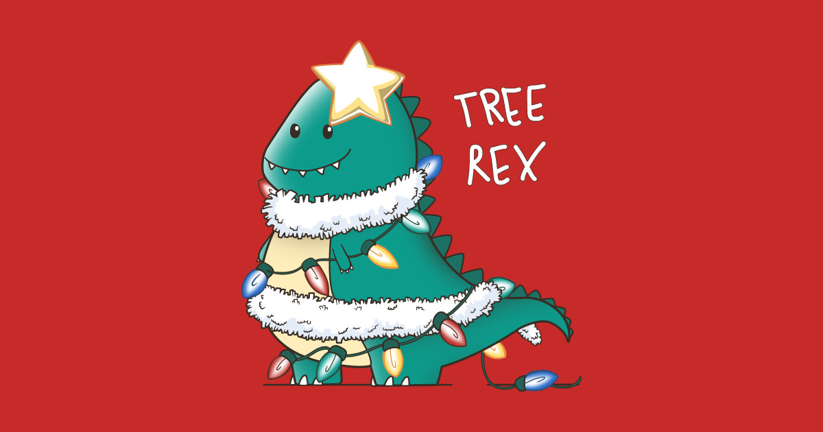 Tree-Rex - Christmas - T-Shirt | TeePublic