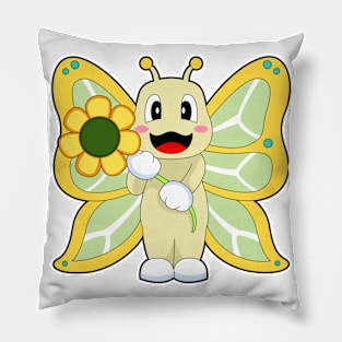 Butterfly Flower Pillow