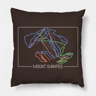 Mount Sunapee Trail Rating Map Pillow