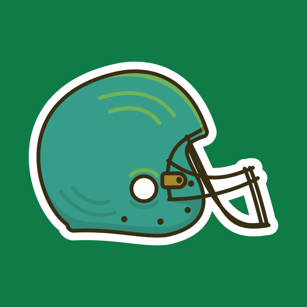 American Football Helmet Sticker vector illustration. Sport object icon concept. Rugby face helmet sticker design logo. Sports logo icon. by AlviStudio