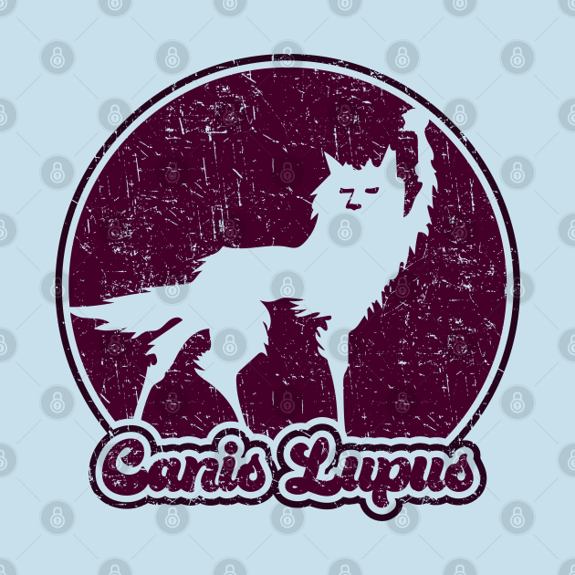 Discover Fantastic Mr Fox - Wolf - Canis Lupus - Retro - Plum - Fantastic Mr Fox - T-Shirt