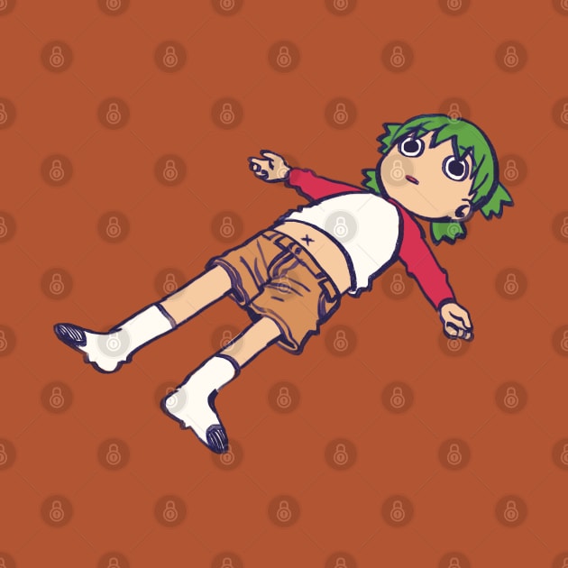 yotsuba after eating lots of pizza by mudwizard