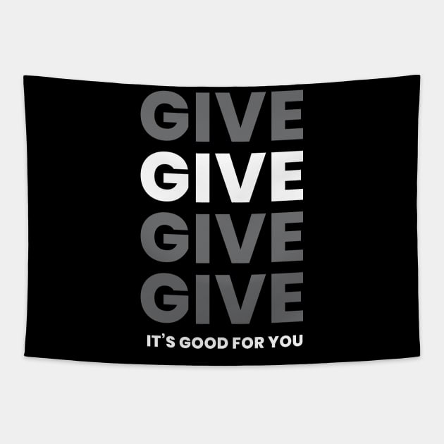 Give Give Give Tapestry by Noden